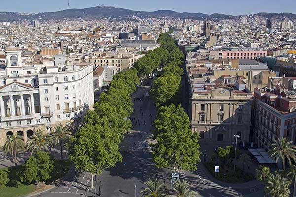 Las Ramblas Barcelona city Sights Barcelona La Rambla